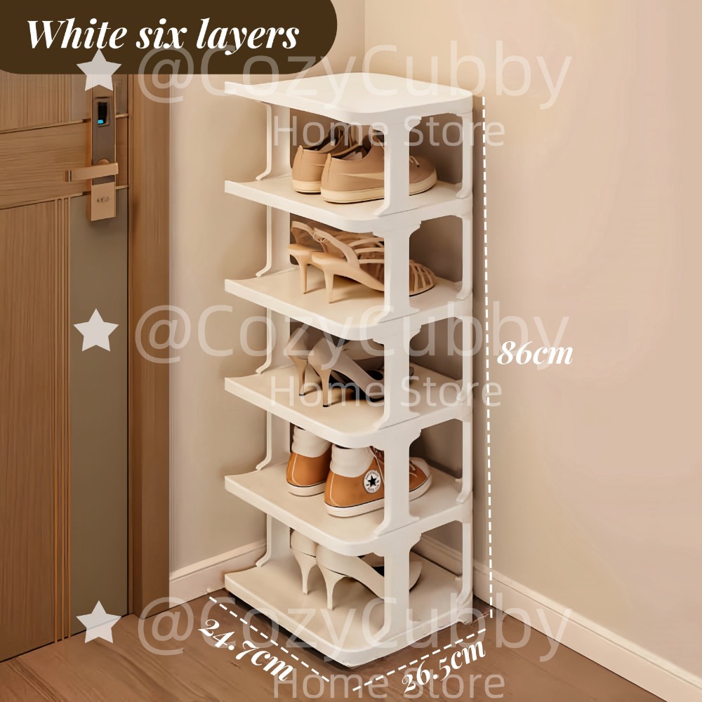 Estante de almacenamiento de zapatos, puerta de esquina de pared de 9 niveles, armario organizador de zapatos DIY estrecho apilable que ahorra espacio para dormitorio doméstico: Verde claro