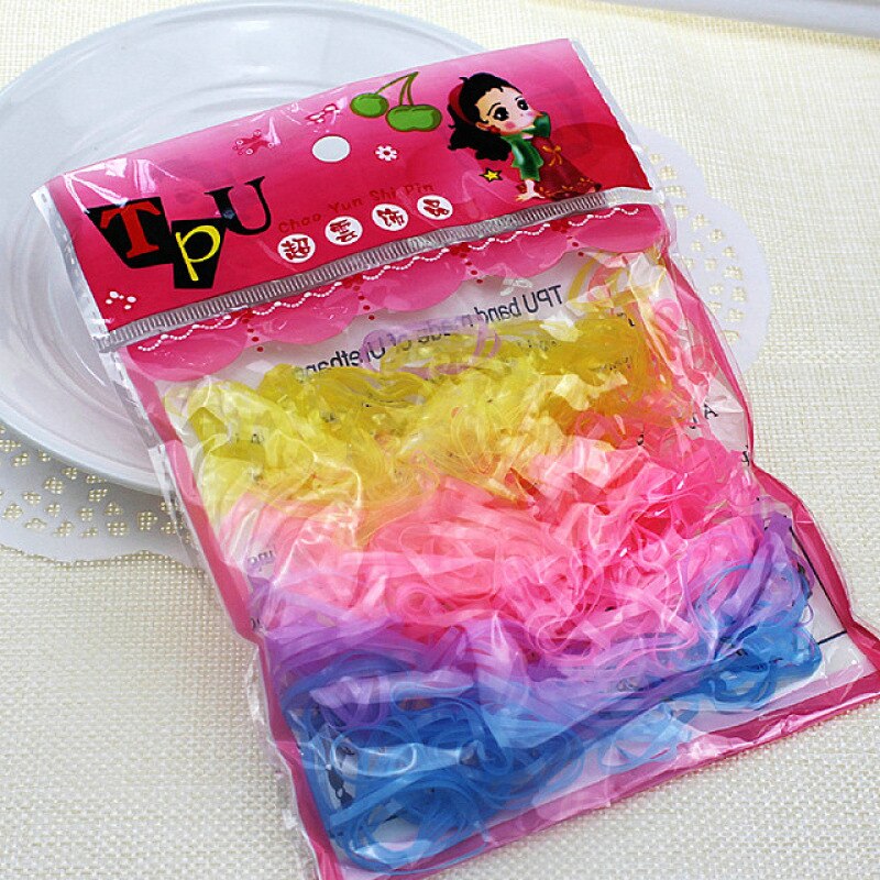 250 stk hestehaleholder elastiske hårringe piger gummi hårbånd børn hår reb bånd hår styling værktøjer til piger hovedbeklædning: 5