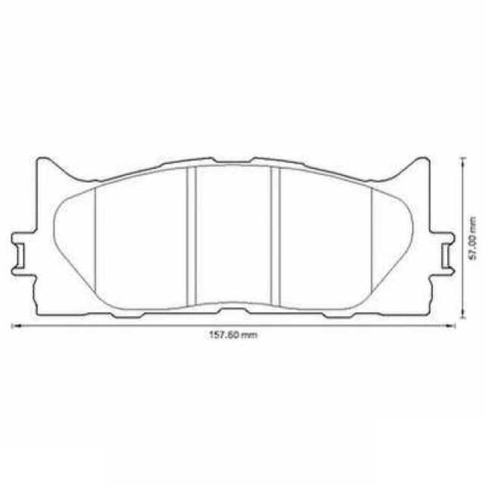 1 par/kit frontal/trasero juego de pastillas de freno auto del coche KIT de freno de disco para chino Toyota Camry pieza de motor 04465-06080