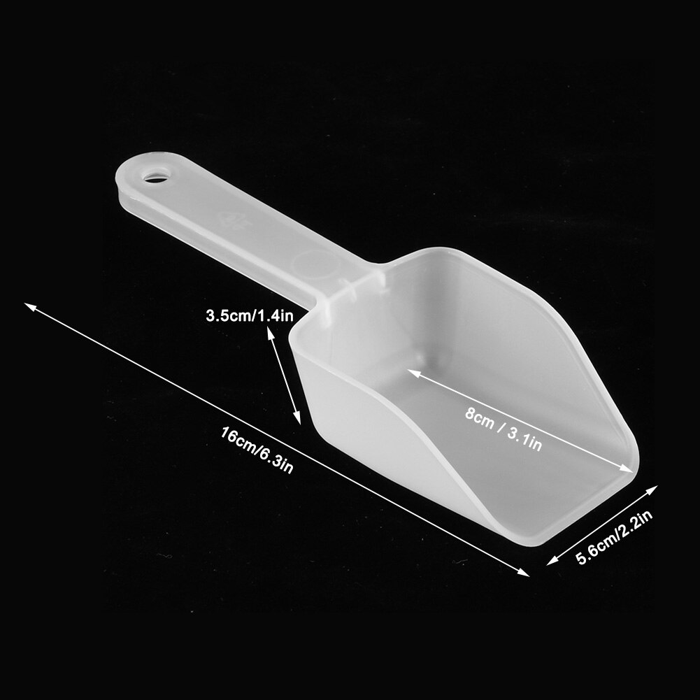 8Pcs Mini PP Plastic Scoop Ice Scraper Shovel for Food Nut Flour Dessert Home Kitchen Use Healthy Spoons