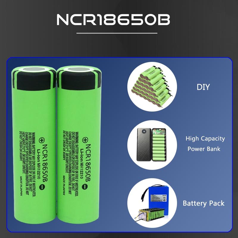 Jouym Originele 18650 Batterij NCR18650B 3.7 V 3400Mah Bateria 18650 Li-Ion Oplaadbare Batterij