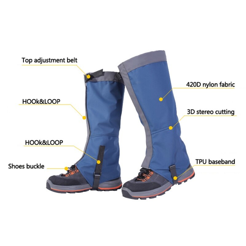 Outdoor Sneeuw Kneepad Skiën Slobkousen Wandelen Klimmen Been Bescherming Guard Sport Veiligheid Waterdichte Beenwarmers