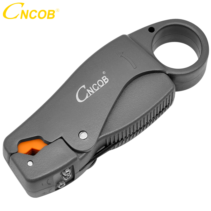 CNCOB Rotary Coax. Cable Stripper,For RG-58(3CZV),RG-59/62(4CZV),RG6(5C2V),RG58 RG59 RG6 High Impact Material Wire Stripper