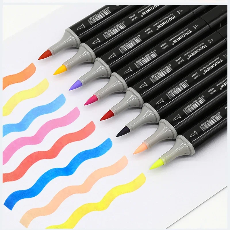 TOUCHNEW Sketching markers Soft brush Marker pen set brush marker alcohol-based marker comic drawing animation art supplies