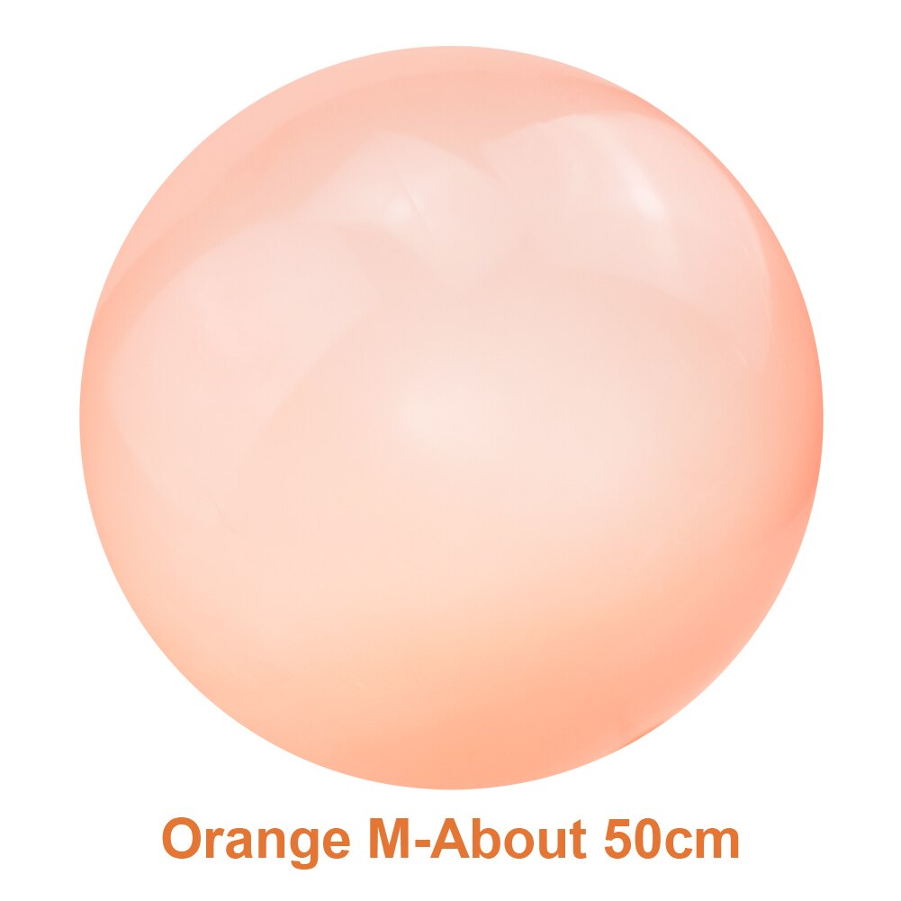 Children Outdoor Soft Air Water Filled Bubble Ball Blow Up Balloon Toy Fun Party Game Summer for Kids Inflatable: M Orange