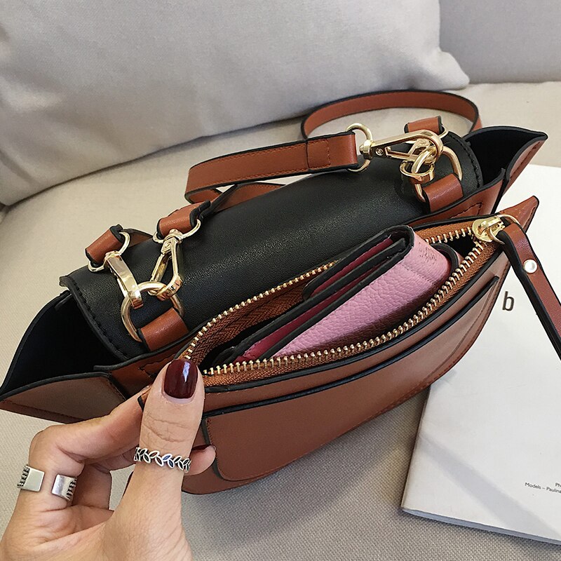 SWDF nouvelle décontracté sac carré en cuir PU femmes sac à main de créateur Simple épaule sacs de messager