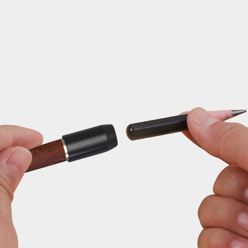 Extensor de pluma de madera para dibujar, alargador de lápiz para escuela y oficina, 1/3/5 Uds.