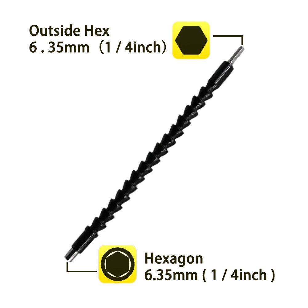 Flexible Shaft Drill Bit Extension Holder Link for Electronic Drill Hex Screwdriver Soft Shafts Driver Extend Rod Impact Tool