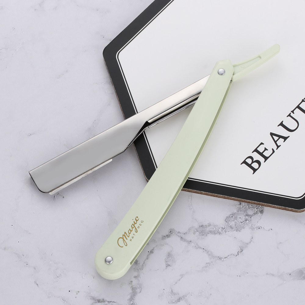 Manual Shaver Straight Edge Stainless Steel Sharp Barber Pro Razor Folding Shaving Shave with Blade Straight Razor Tool