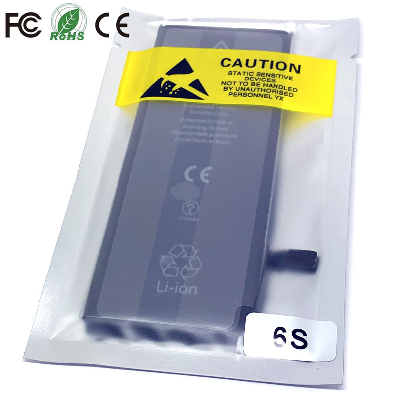 paquete de baterías para teléfono móvil oem de alta capacidad 0 cycle seal para apple iphone 4 4S 5 5S 5C SE 6 6S 7 8 Plus X XR XS Max batería: iPhone 6S