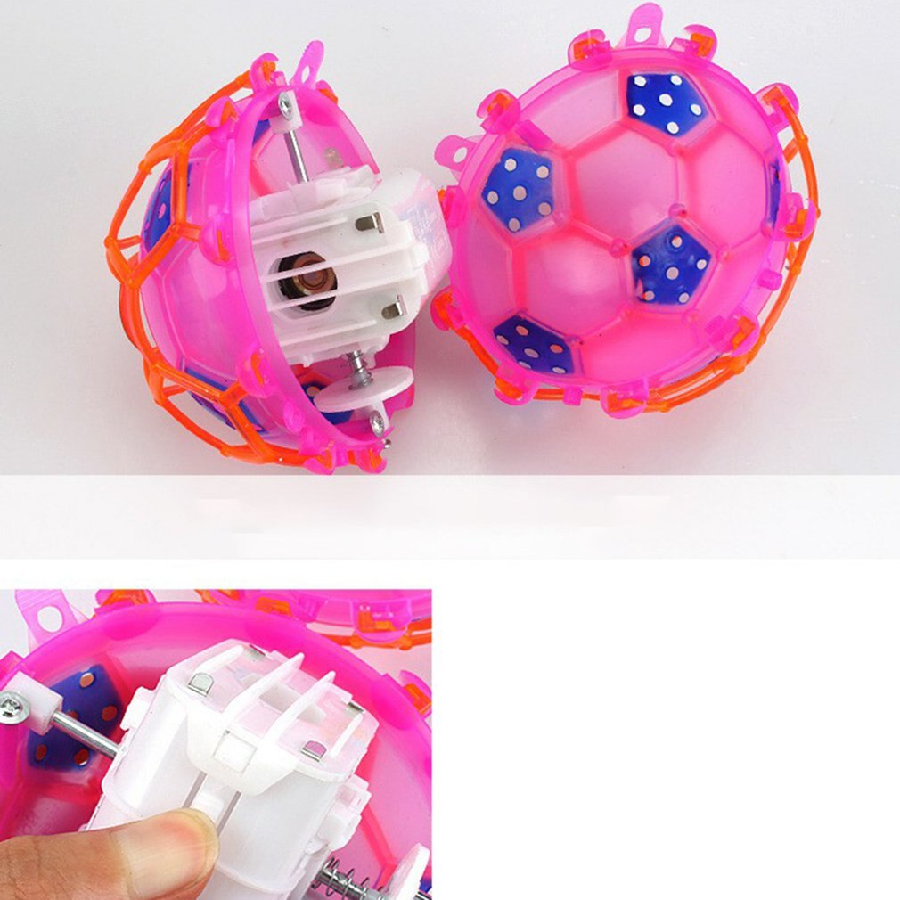 1Pcs Muziek Springen Joggle Geluid Bal Voetbal Speelgoed Flash Elektrische Dansen Voetbal Croquet Springen Bal Willekeurige Kleur