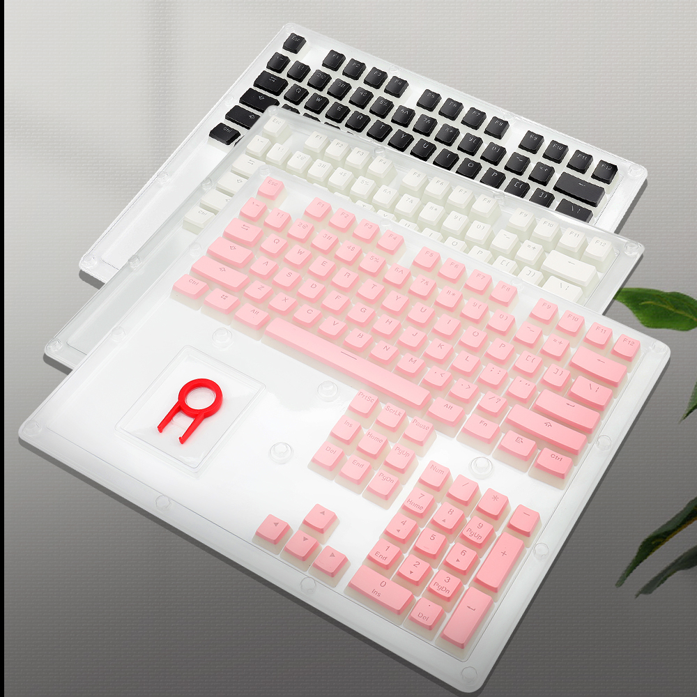 REDRAGON Scarab A130 Pudding keycaps 104 Key Crystal mechanical keyboard key caps For Cherry MX style Including key-puller