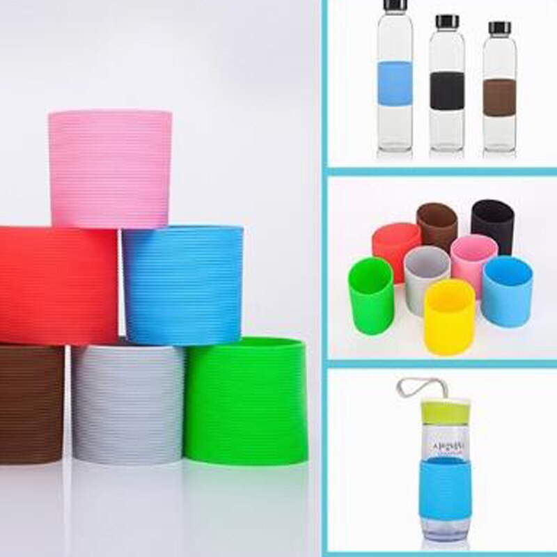 Enveloppe de tasse à café en Silicone, manchons de tasse en céramique, Recyclable, résistant à la chaleur, manchons de tasse d'eau, couvercle de tasse Plumyl
