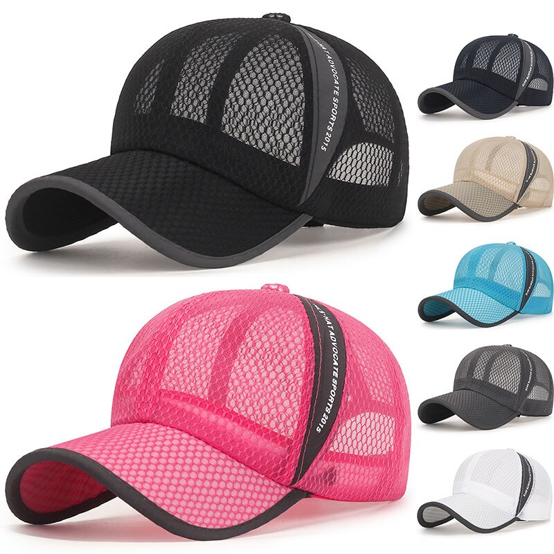 2022 neue männer Mesh Baseball Cap Atmungsaktiv Sommer Caps Papa Hut Outdoor Angeln Hüte Knochen Gorras Hysterese Trucker Cap