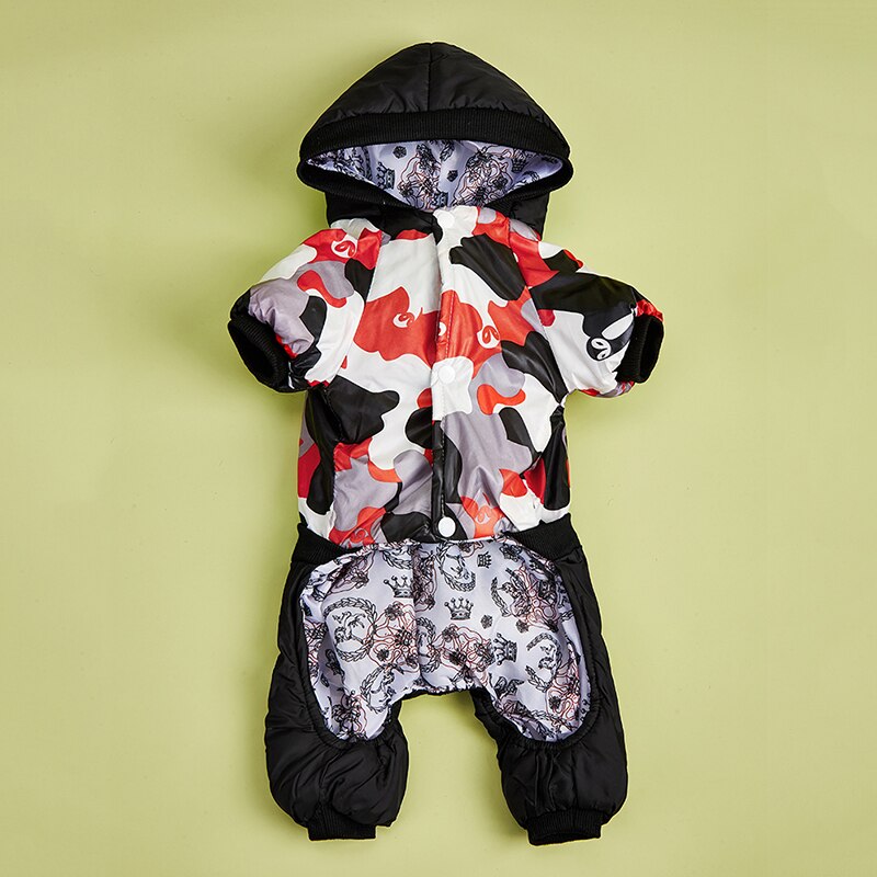 Zunea Gewatteerde waterdichte kleine hond kat winter jumpsuit