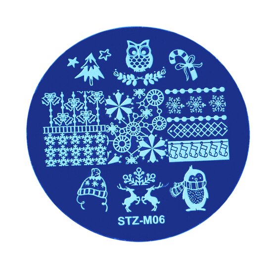 STZ noël Nail Art estampage plaques flocons de neige Dreamcather étoile timbre à ongles modèle pochoir manucure moule outils STZ/MC: STZ-M06