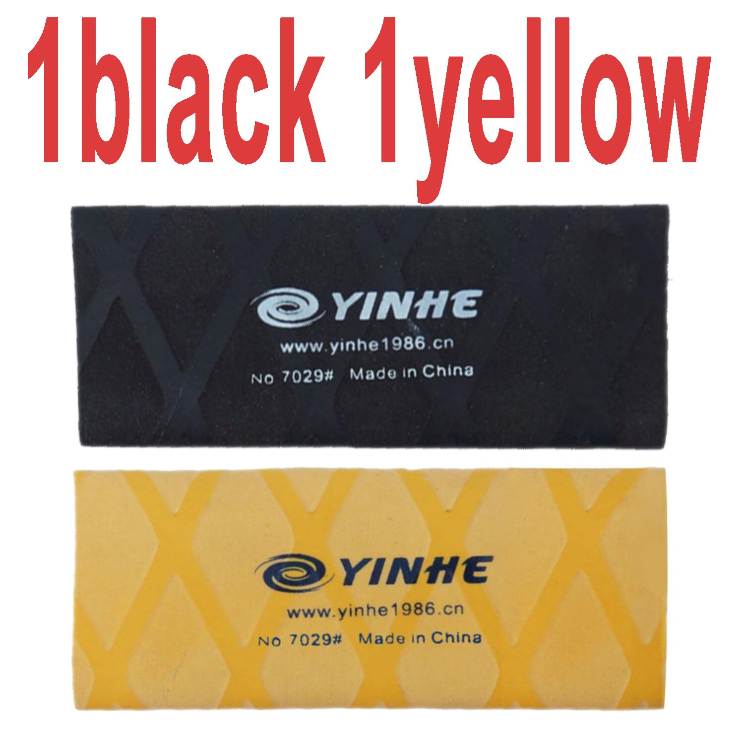 2pcs YINHE galaxy overgrip for table tennis racket handle tape heat-shrinkable ping pong set bat grips sweatband Accessories: YH 1black 1yellow