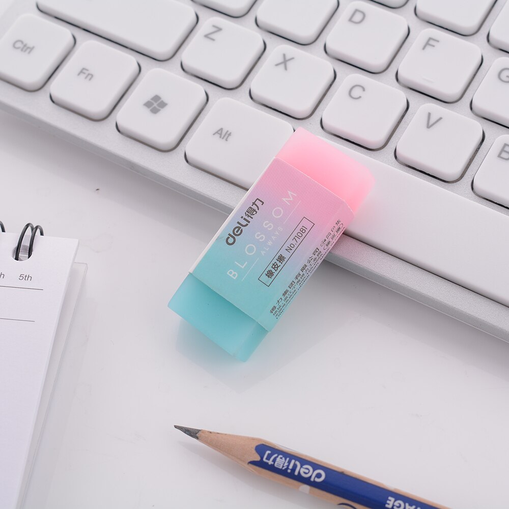 Gomas de borrar de goma para la escuela para niños, borradores de lápices de colores, cubo Flexible, suave y duradero, goma de borrar translúcida, material de papelería para la escuela y la Oficina