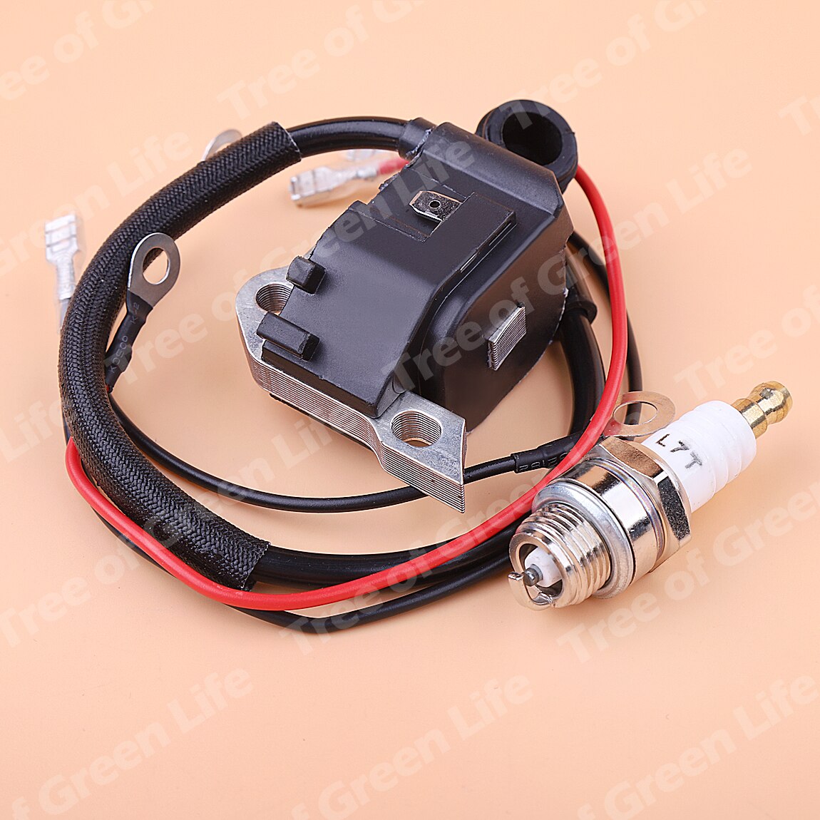 Ignition Coil Spark Plug Kit For STIHL 009 010 011 012 020 020T 021 023 025 MS200 MS210 MS230 MS250 Gas Chainsaw 0000 400 1306