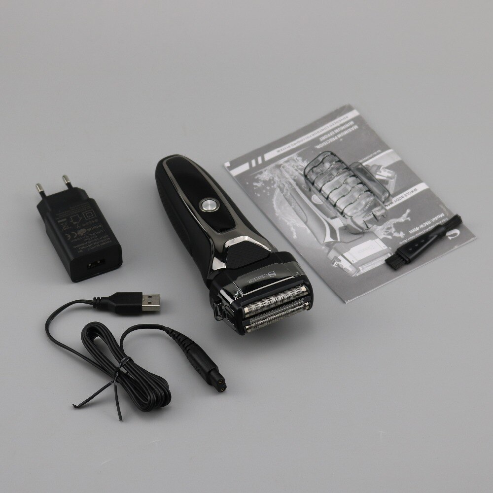 Pro Mannelijke Elektrisch Scheerapparaat Baard Folie Scheerapparaat Voor Mannen Oplaadbare Facial Scheren Machine Body Reiniging Scheerapparaat Hoofd Usb
