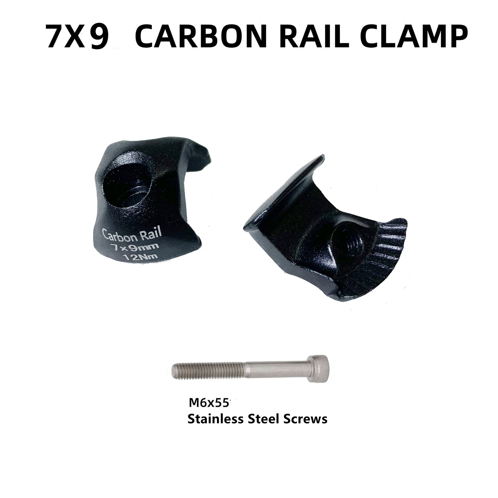 Oval 7*9 / 7*10 mm Carbon Seatpost Clamp Carbon Saddle Rail Parts Seatpost Clamp Suitable For Scott/Argon/Cervelo Road Bike: Red