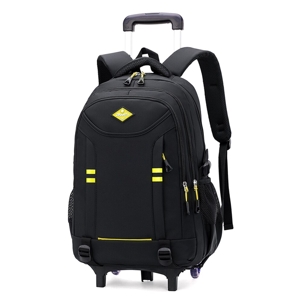Sacs à dos à roulettes pour garçons bagages pour enfants sacs à roulettes enfants Trolley sacs d&#39;école primaire noir grand cartable: 2 wheels yellow