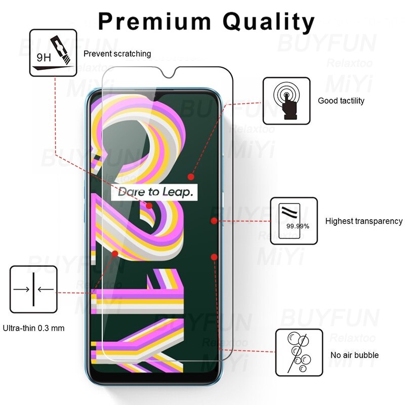 2 stück schutzglas für realme realmy  c21 c21y c 21 y 21y 6.5 & #39 ;& #39 ; 9h displayschutzfolien sicherheitsfolie realmi  c21y glasschutzabdeckung