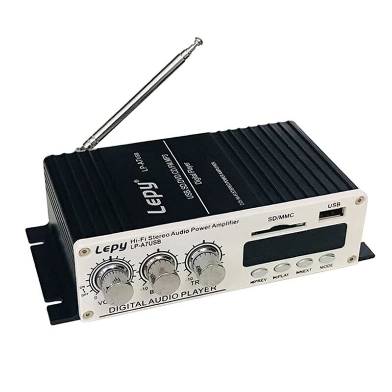 Lepy LP-A7USB Versterkers Multifunctionele Fm Sd Usb MP3 Speler Stereo Voor Thuis Auto