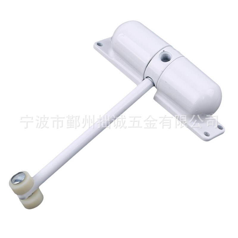 Surface Mounted Door Gate Closer Black Outdoor Spring Elastic Loaded Adjustable Door Closer MJ: white
