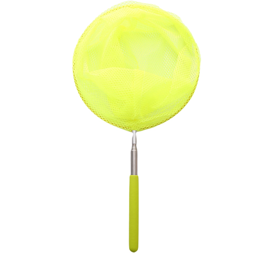 Outdoor Speelgoed Kids Visnet Regenboog Telescopische Vlinder Netto Insect Vangen Netten Voor Kinderen Catching Insecten Bug Kleine Vis: YELLOW