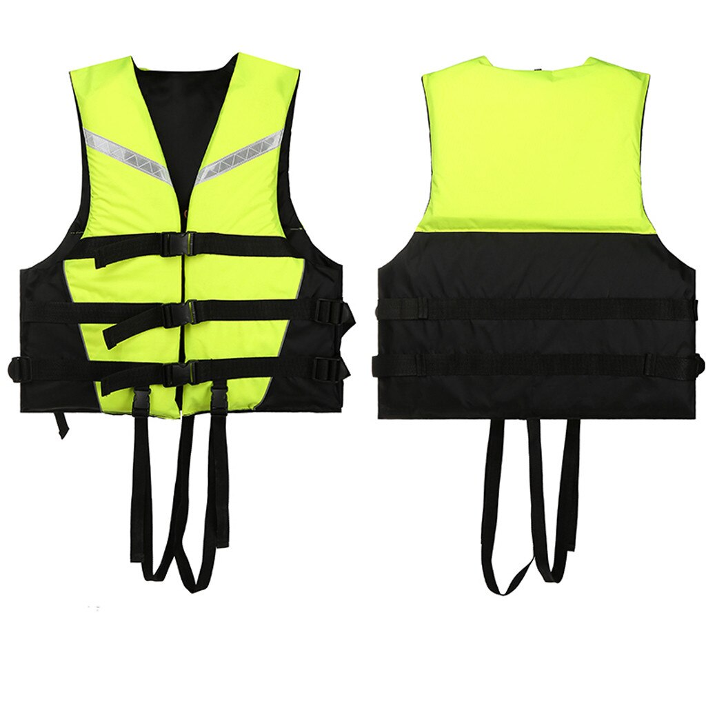 -coming Adults Adjustable Life Jacket Aid Vest Kayak Buoyancy Fishing Boat Watersport colorful Drifting life jacket F kayak