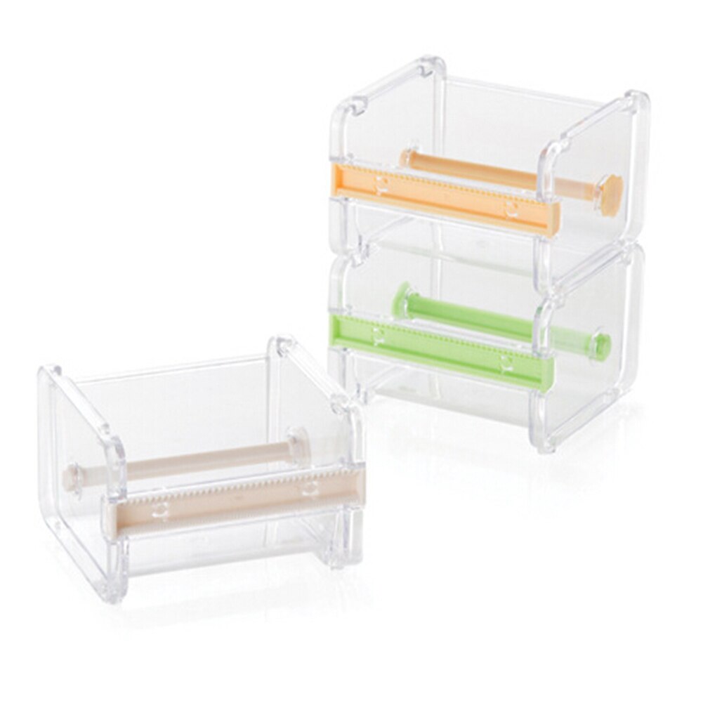 Boîte de rangement, papeterie de bureau, support ruban adhésif mallette de rangement a fonction de découpe