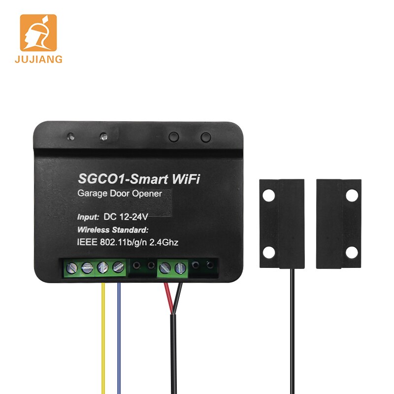Smart wifi garageportåbner controller, app fjernbetjening hvor som helst, ingen hub nødvendig, historikrekord/indstillet timer/tidsplan