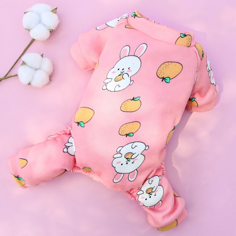 Ropa de dormir para perros pequeños, Mono para cachorros, pijamas para Chihuahua, abrigo para mascotas: pink / XXL