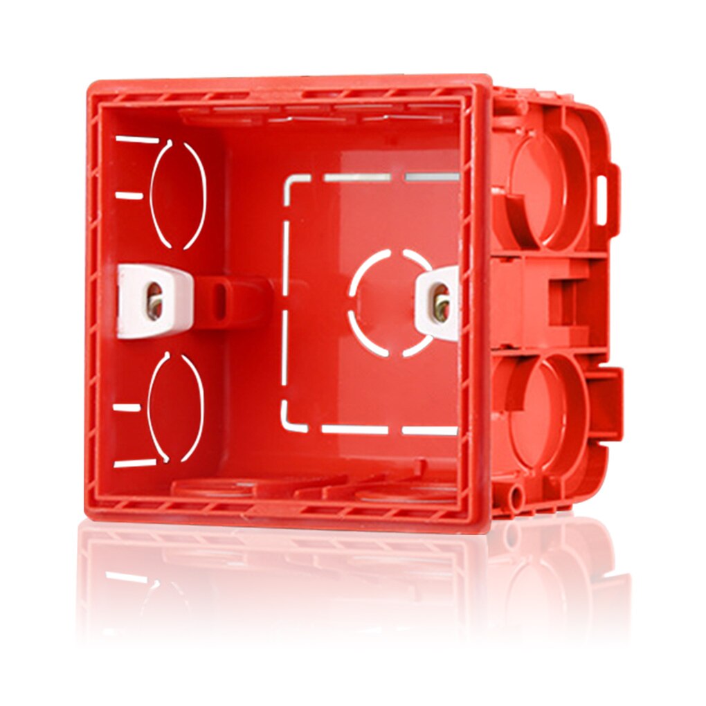 1Pcs Interne Socket Case Home Office Bedrading Socket Doos Pvc Vlamvertragende Wandmontage Socket Doos Verstelbare Bedrading Terug doos: 03
