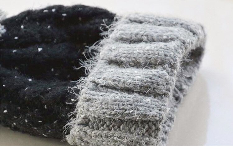 Geborduurde letters effen kinderwintermuts wollen streep gebreide kindermuts gehaakte meisjesmutsen winter jongensmuts babymutsen