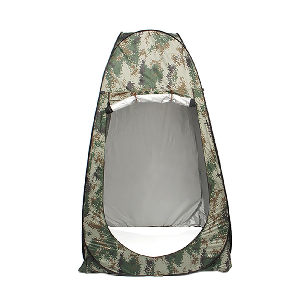 1PC Free build Pop-up Outdoor Camping Shower Tent Simple Mobile Toilet Dressing Tent Suitable for rest or swim in the wild tent: Camouflage 