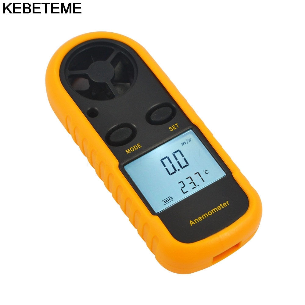 1 PC Anemometer Digital LCD CFM/CMM Thermo Anemometer+Infrared Thermometer For Wind Speed Gauge Meter Temperature