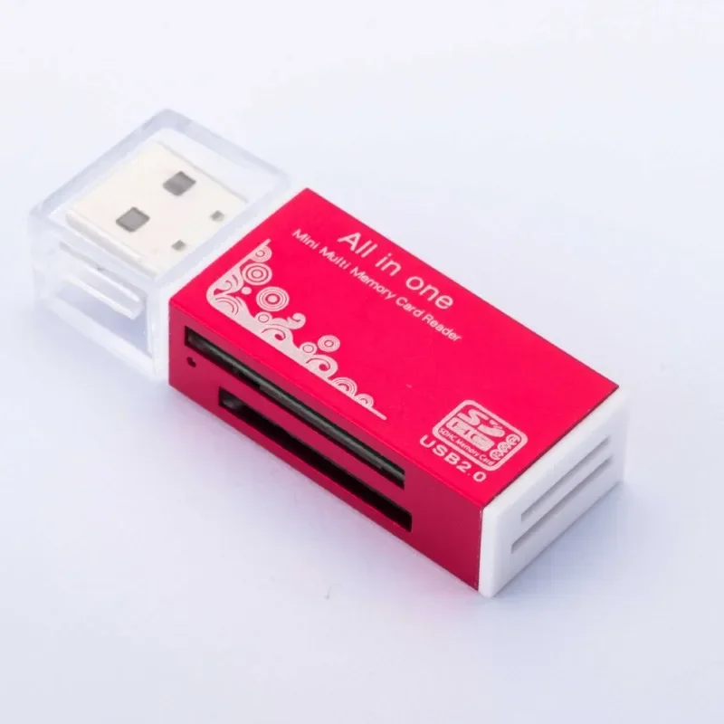 Adaptador de lector de tarjetas Micro SD 4 en 1, divisor USB SDHC, USB SD, T-Flash, M2, MS Duo, USB 2,0, adaptador de lectores de tarjetas de memoria de 4 ranuras