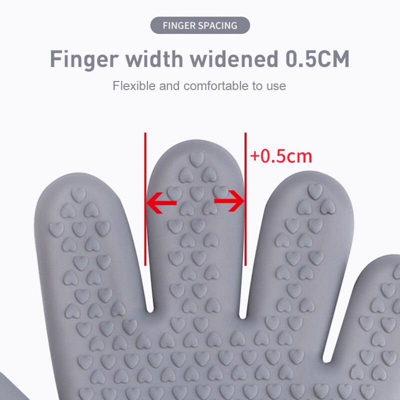 Guantes para horno, manoplas para horno, aislamiento para horno, microondas, antiadherente, resistentes al calor, herramientas de cocina para hornear, utensilios de cocina para horno, 1 ud.