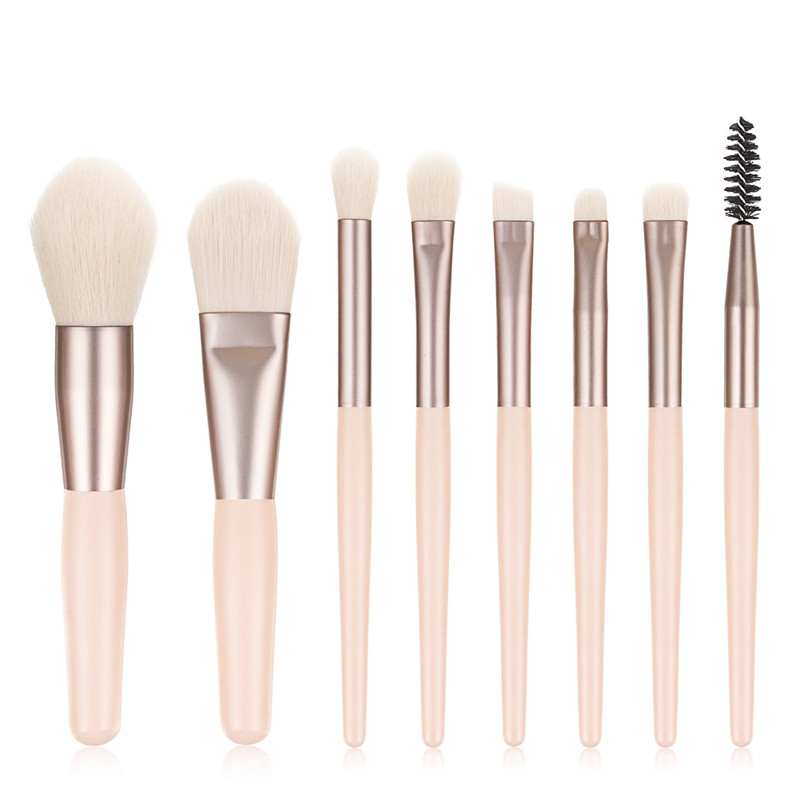 8Pcs Mini Travel Women Makeup Brush Set Portable Soft Concealer Beauty Foundation Eye Shadow Tool Eyelash Brush: 4