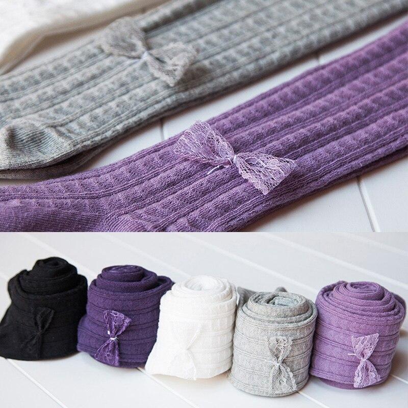 Los niños medias de algodón chico infantil de Collant medias otoño ropa para bebés y niños pequeños niña lindo pantimedias sólidas medias bebé