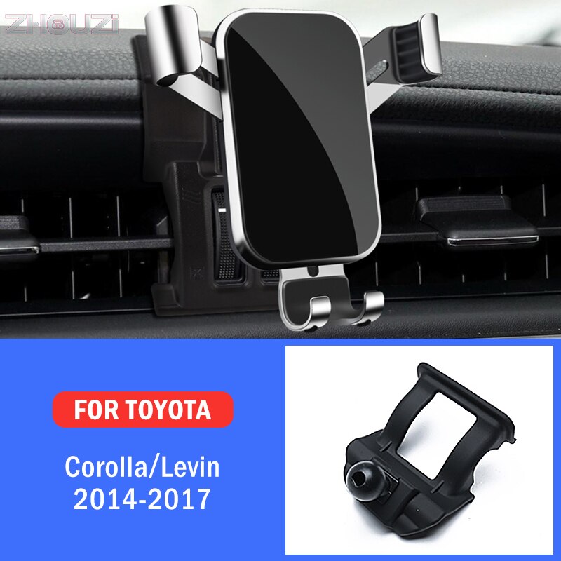 Car Mobile Phone Holder Mounts Stand GPS Gravity Navigation Bracket For Toyota Corolla Altis Levin Car Accessories