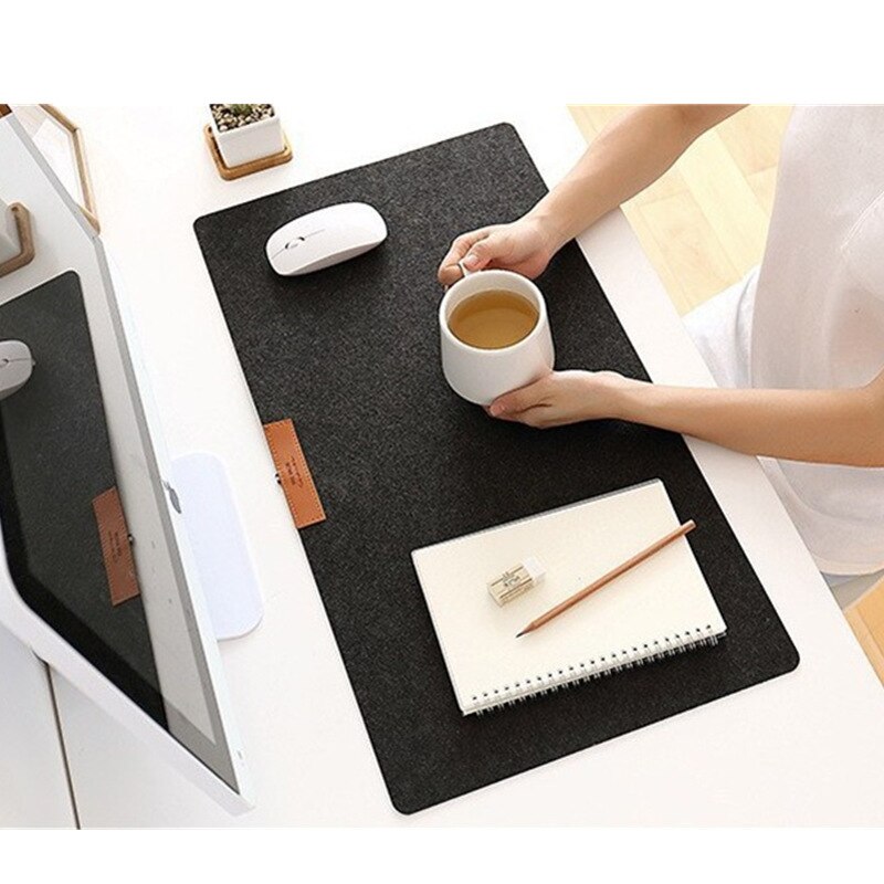 700*330mm Large Office Computer Desk Mat Modern Table Keyboard Mouse Pad Wool Felt Laptop Cushion Desk Mat Gamer Mousepad Mat