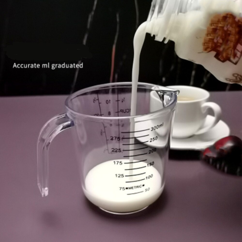 Lightweight Plastic Measuring Cup With Scale For Baking Milk Tea Special Breakfast Milk Juice Measuring Transparent Cup