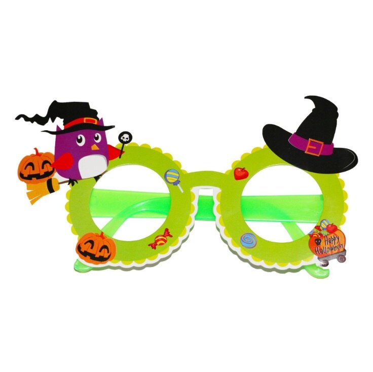 12PCS Christmas Halloween Children's Decoration Glasses Party Glasses Costume Party Eyeglasses for Baby Boys Girls: Green bird