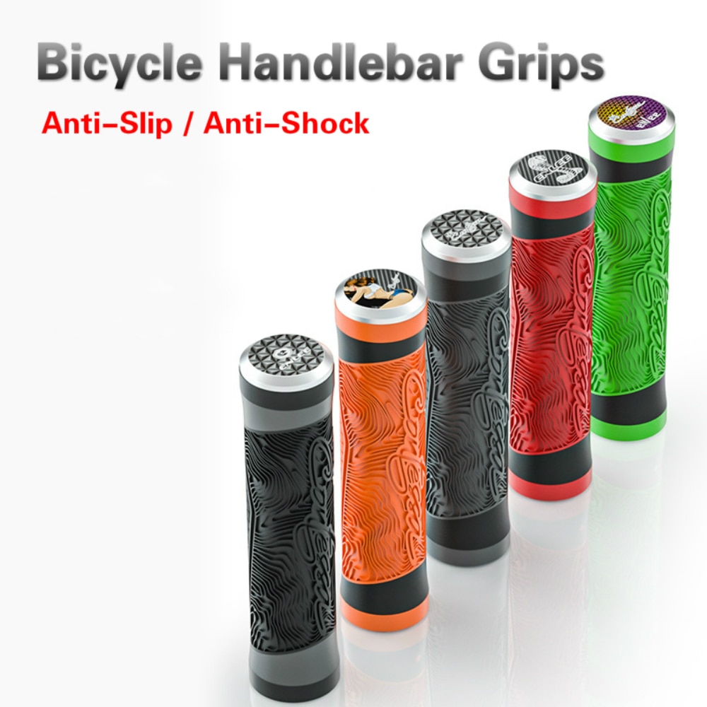 Ultralichte mtb racefiets stuurgrepen siliconen antislip schokbestendige mountainbike handgrepen 22.2mm opvouwbare fietsgrepen