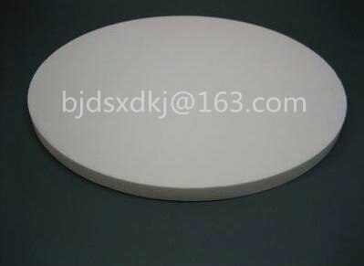 Plaque en céramique d'alumine 99%, circulaire, isolée, résistant à l'usure, diamètre = 95mm