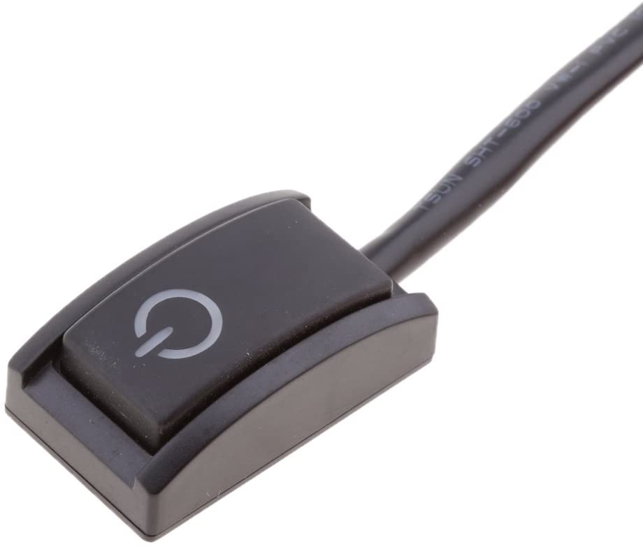 12V 200mA negro sobre/Off botón Auto Interior Dash 2 uds