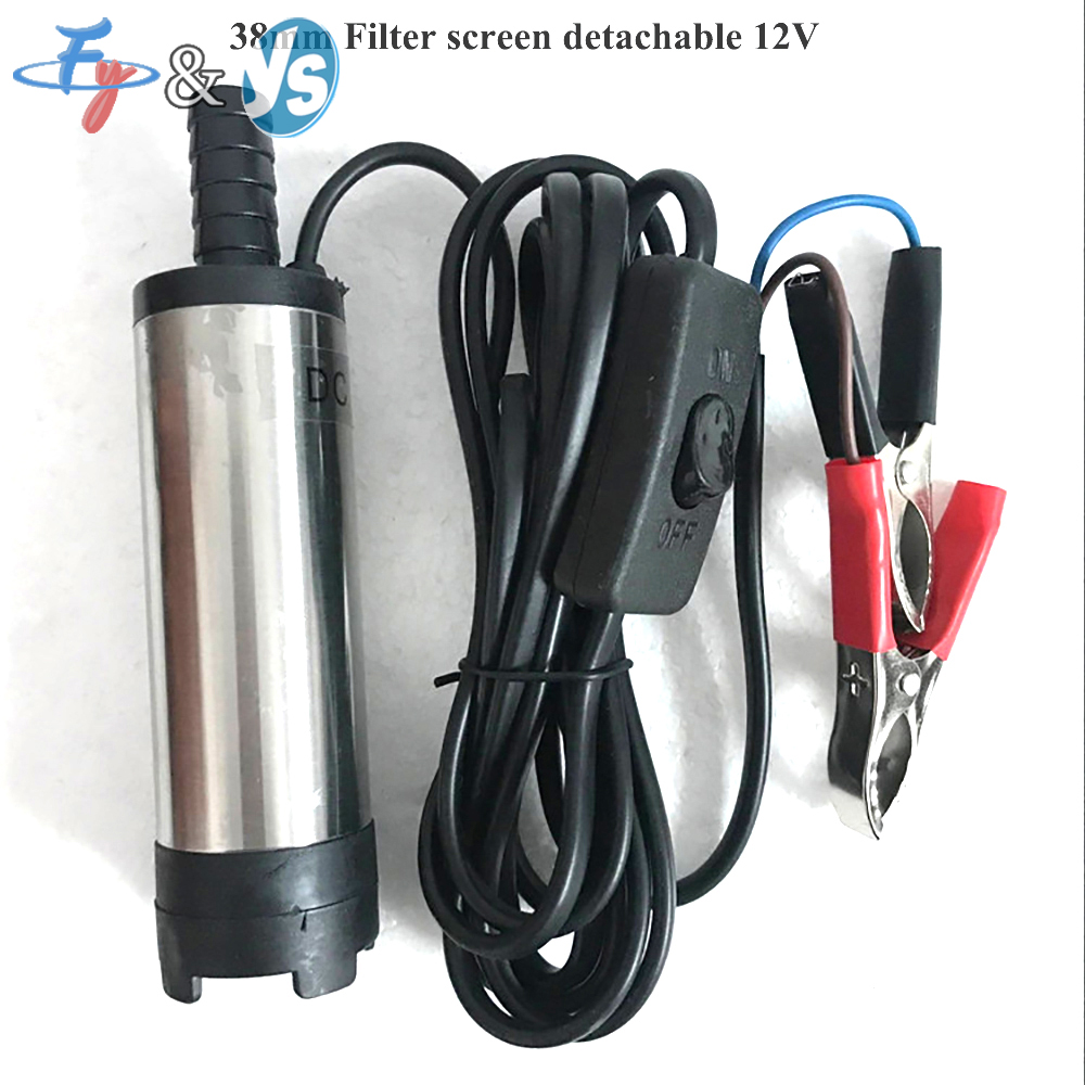 12V Elektrische Kraftstoffpumpe 12L/min, Diesel- und Wasserpumpe mit Schalter für Auto, Boot, LKW und Marine-Einsatz: Silber